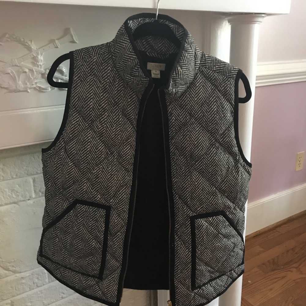 JCrew medium herringbone vest